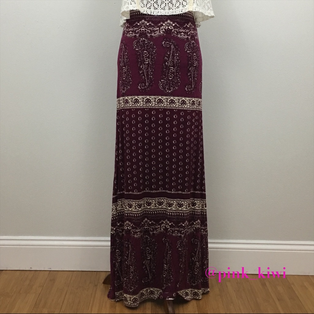 Reducednovella Royale Broken Wing Maxi Skirt